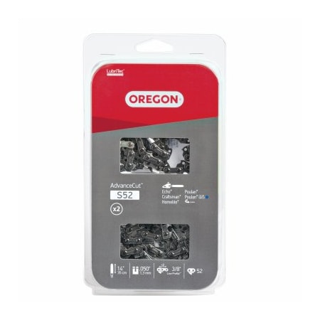Oregon 2PK 14 C Loop Chain S52T
